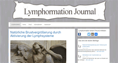 Desktop Screenshot of lymphormation.org