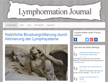 Tablet Screenshot of lymphormation.org